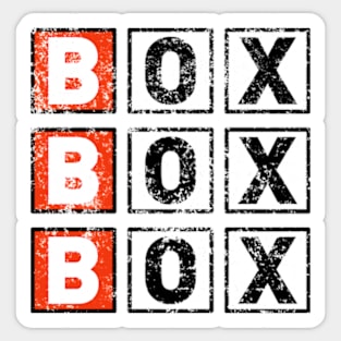 Box Box Box Sbinalla Sticker